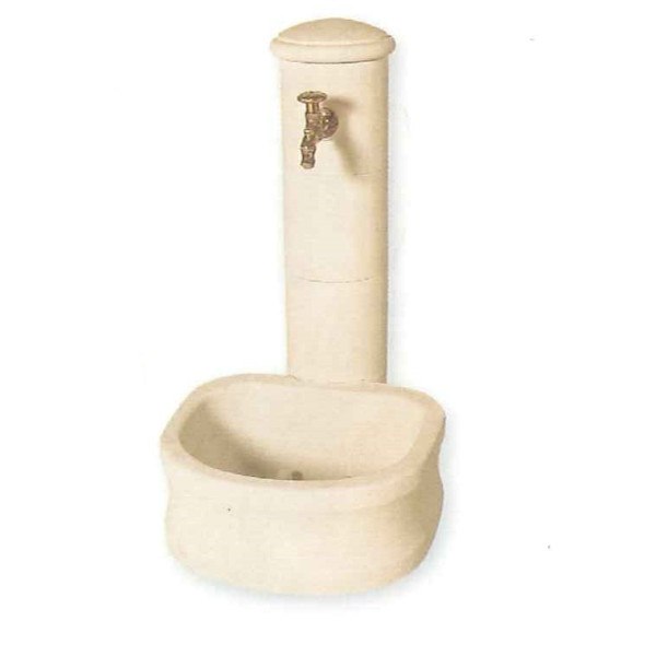 Fontaine Borne en pierre reconstituée  86 cm Grandon, achat/vente