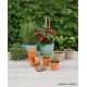 Pots en terre cuite, 7/8cm, 9 pots, jardin, graines, jardinage, culture, achat, vente, pas cher