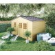 Abri de jardin en bois, Shelty+ 11 m², 28 mm, avec toit en acier galvanisé, rangement, Forest-Style, achat, pas cher