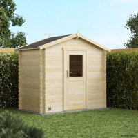 Abri de jardin en bois, Victoria 3,7m², 19 mm, avec toit en feutre bitumeux, rangement, Forest-Style, achat, pas cher