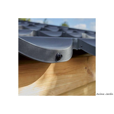 Abri de jardin en bois, Shelty+ 18 m², 28 mm, avec toit en acier galvanisé, rangement, Forest-Style, achat, pas cher