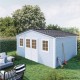 Abri de jardin en bois, Shelty+ 18 m², 28 mm, avec toit en acier galvanisé, rangement, Forest-Style, achat, pas cher