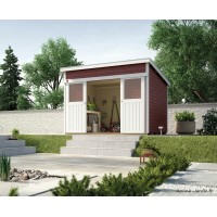 Abri de jardin en bois, 225, 6,06 m², parois 21mm, avec porte coulissante, Weka, achat, pas cher