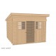 Abri de jardin en bois, 225, parois 21mm, avec porte coulissante, Weka, achat, pas cher