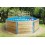 Piscine en bois, Ø500 cm x H.116 cm, bois massif, avec échelle, local technique, qualité, Weka, achat, pas cher