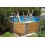 Piscine en bois, Ø325 cm x H.116 cm, bois massif, avec échelle et groupe de filtration, qualité, Weka, achat, pas cher