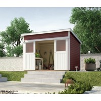 Abri de jardin en bois, 225, 8,7 m², parois 21mm, avec porte coulissante, Weka, achat, pas cher