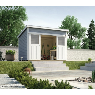 Abri de jardin en bois, 225, 8,7 m², parois 21mm, avec porte coulissante, Weka, achat, pas cher