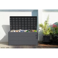 Coffre de jardin, Duramax, jardin, résine, coffre de rangement, banc, BGS, achat, pas cher