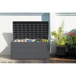 Coffre de jardin, Duramax, jardin, résine, coffre de rangement, BGS, achat, pas cher