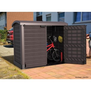 Coffre de rangement multifonction 1200 L, abri vélo, cache