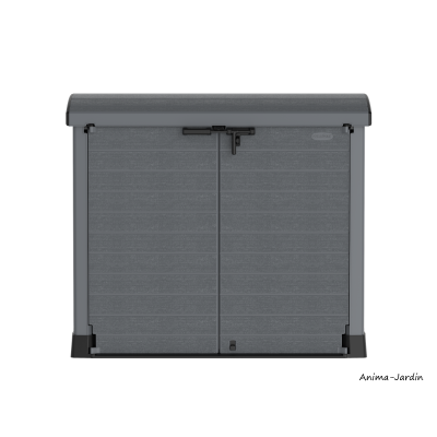 Coffre de rangement multifonction 1200 L, abri vélo, cache-poubelles, Duramax, résine, coffre de jardin, BGS, achat, pas cher
