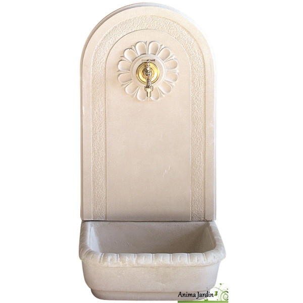 Fontaine murale Valence en pierre reconstituée  91 cm de haut