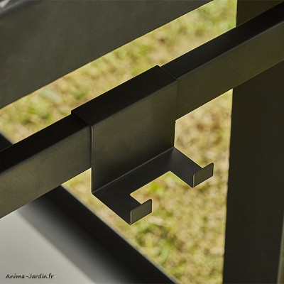 Barbecue à charbon de bois, Easy 60, barbecue en fonte, sur roues, noir, Cook'in garden, achat, pas cher