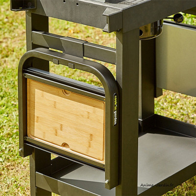 Barbecue à charbon de bois, Easy 60, barbecue en fonte, sur roues, noir, Cook'in garden, achat, pas cher