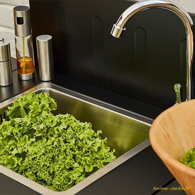 Evier, Fidgi, avec meuble de rangement deux portes, Cook'in Garden, achat, vente, pas cher