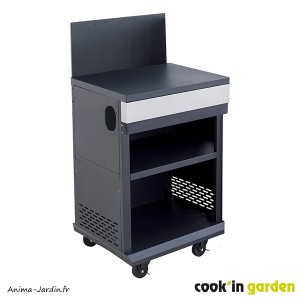 Desserte inox, Fidgi, barbecue-plancha, plan de travail, cuisine extérieure, Cook'in Garden, achat, pas cher