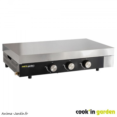 Plancha FINESTA 3 brûleurs avec capot, gaz, 75 cm,  Cook'in Garden, achat, pas cher