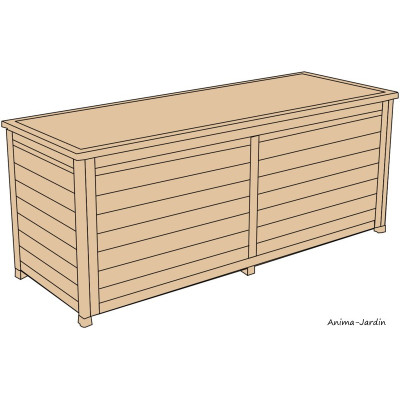 Coffre de rangement, 150 cm, coffre de balcon, jardin, remise à outil, terrasse, Weka, achat, pas cher