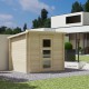 Abri de jardin en bois, Juno Modern 4,00 m², 19 mm, toit monopente, rangement, Forest-Style, achat, pas cher