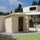 Abri de jardin en bois, Juno Modern 4,00 m², 19 mm, toit monopente, rangement, Forest-Style, achat, pas cher