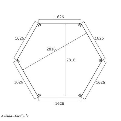 Kiosque, 6,68 m², pavillon en bois, autoclave, abri, Solid, achat, pas cher