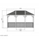 Kiosque, 11,49 m², pavillon en bois, autoclave, abris, Solid, achat, pas cher