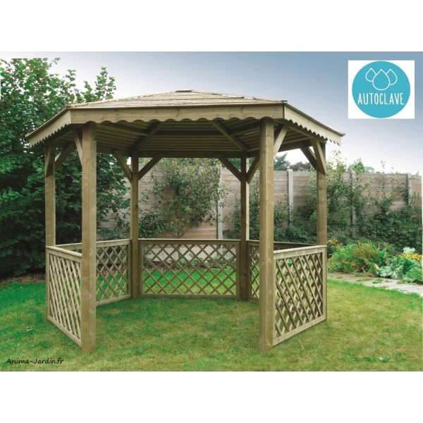 Achat Kiosque de jardin Obdam - Kiosque en bois - Tuindeco