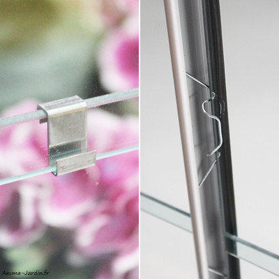 Serre de jardin Mélissa, 0,90 m², aluminium, verre trempé, Lams, achat, pas cher