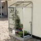 Serre de jardin Mélissa, 0,90 m², aluminium, verre trempé, Lams, achat, pas cher