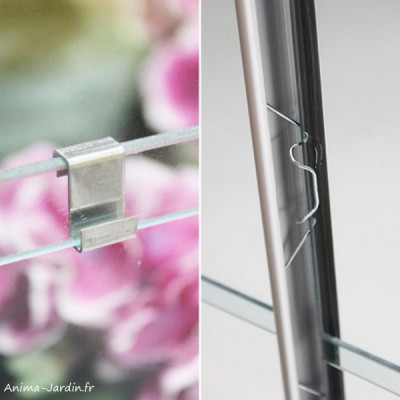 Serre de jardin Mélissa, 1.30 m², 0.65 m x 1.93 m, aluminium, verre trempé, achat, pas cher