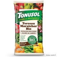 Terreau Maraîcher Bio, sac de 40 L, potager, fruitier, fleurs du jardin, jardinage, achat, pas cher