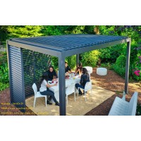 Pergola Bioclimatique, Ombréa, 3,00 x 4,00 m, aluminium, lames orientables, achat, pas cher