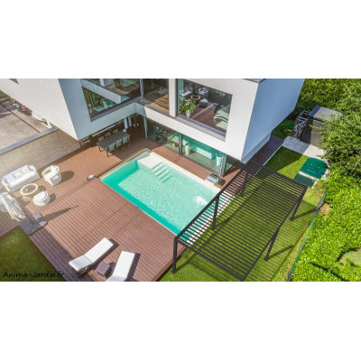 Pergola Bioclimatique, Ombréa, 3,00 x 6,00 m, aluminium, lames orientables, achat, pas cher