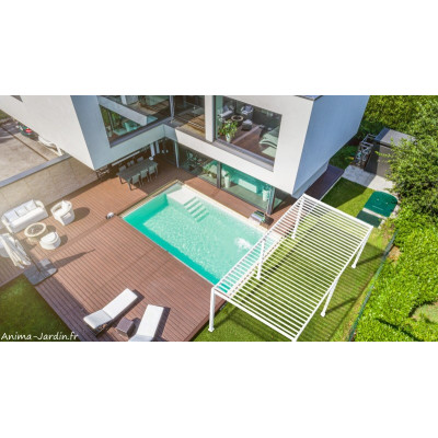 Pergola Bioclimatique, Ombréa, 3,00 x 6,00 m, aluminium, lames orientables, achat, pas cher