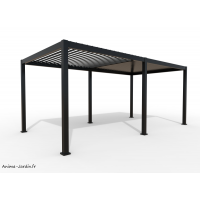 Pergola Bioclimatique, Ombréa, 3,00 x 6,00 m, aluminium, lames orientables, achat, pas cher