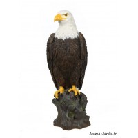 Aigle, 54 cm, sur branche, oiseau, animal en polyrésine, décoration du jardin, achat, vente, pas cher