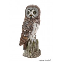 Hibou, 44 cm, sur branche, animal en polyrésine, décoration du jardin, achat, pas cher