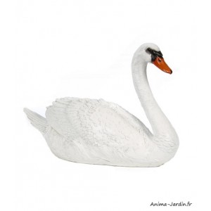 Oie, H.38,5 cm, oiseau, animal en polyrésine, décoration du jardin, achat, pas cher