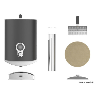 Four à pizza Ziipa, à pellets, avec plaque réfractaire rotative, achat, pas cher