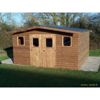 Abri de jardin en bois THT, 28 mm, 11,72 m², double pente, achat, pas cher