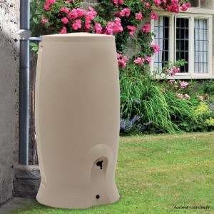 Récupérateur d'eau de pluie, Récup'o, 500 L, Beige, avec collecteur filtrant, EDA, achat, pas cher