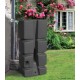 Récupérateur d'eau de pluie, Récup'Eco, 310 L, Décor Tressé, gris anthracite, avec collecteur, EDA, achat