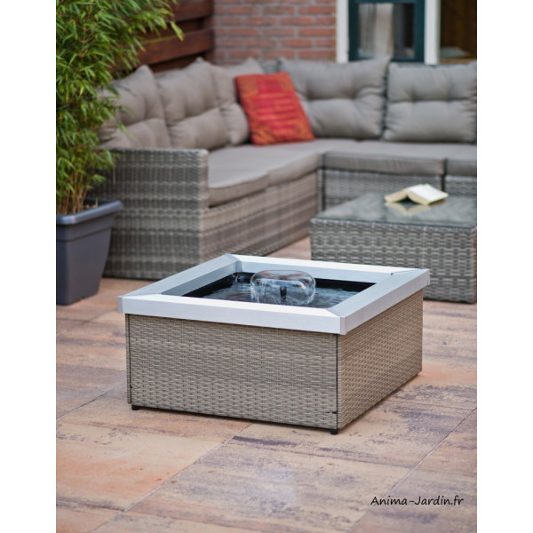 Bassin moderne au contour tressé, Amora, Ubbink, pas cher