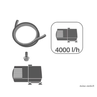 Fontaine led moderne à 2 étages au contour tressé, Aveiro, Ubbink, achat, pas cher