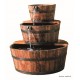 Fontaine en bois naturel, 3 tonneaux, Edinburgh, Ubbink, achat, pas cher