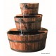 Fontaine en bois naturel, 3 tonneaux, Edinburgh, Ubbink, achat, pas cher