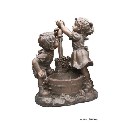 Fontaine, "les enfants à la fontaine", Memphis, Ubbink, achat, pas cher