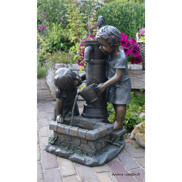 Fontaine, "enfant à la fontaine", Atlanta, Ubbink