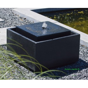 Fontaine moderne LED, Terrazzo et polystone, Sonora, Ubbink, achat, pas cher